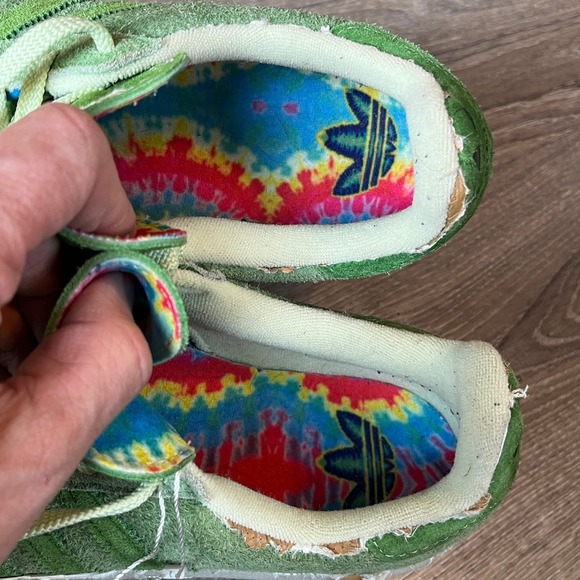 Adidas Campus 80s 4/20 Croptober Green Hairy Suede Leather Mens 8.5 UK 8 EU 42 - Picture 8 of 10